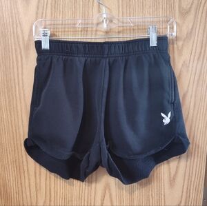 PLAYBOY Women's Black Athletic Shorts